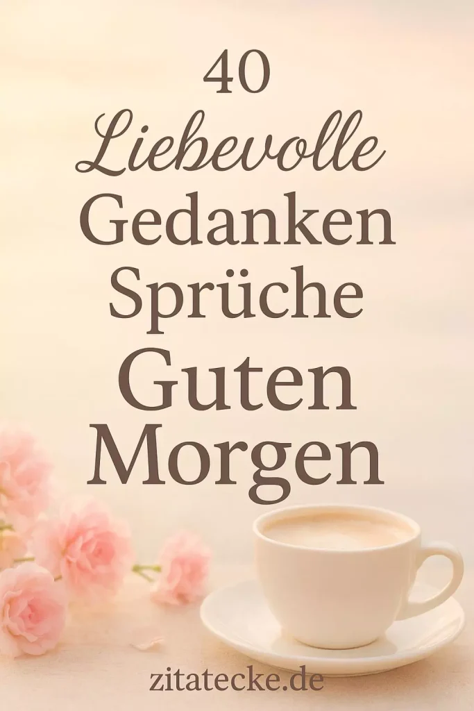 Liebevolle gedanken sprüche guten morgen