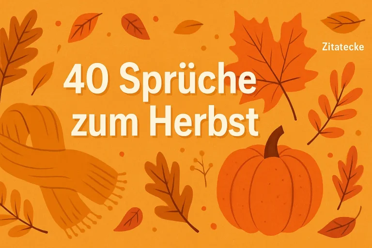 40 Schöne Sprüche zum Herbst