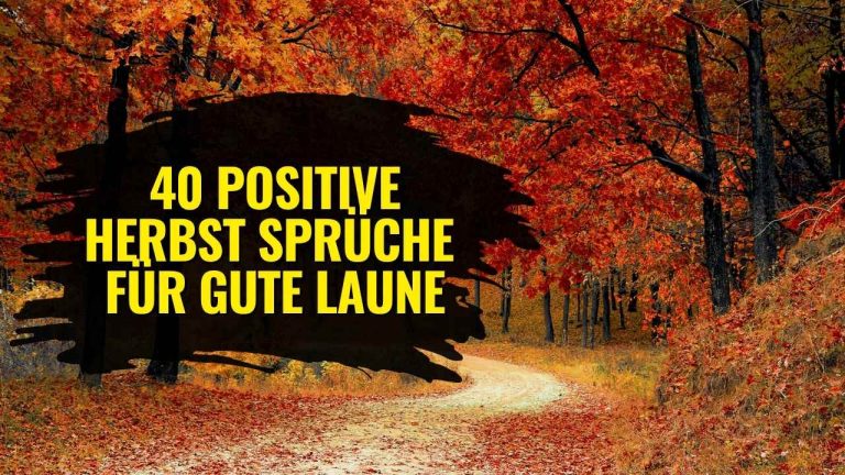 40 Positive Herbst Sprüche für Gute Laune