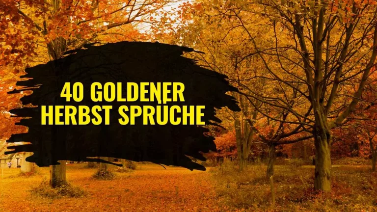 40 Goldener Herbst Sprüche